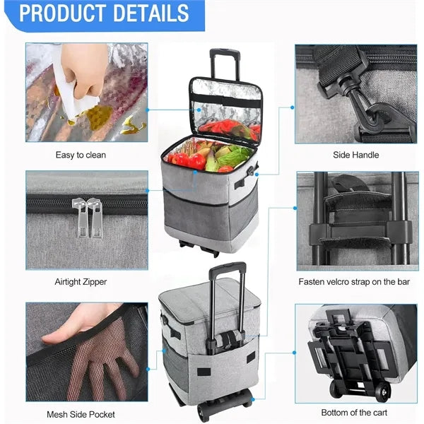 Collapsible Large Rolling Cooler