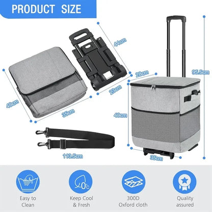 Collapsible Large Rolling Cooler