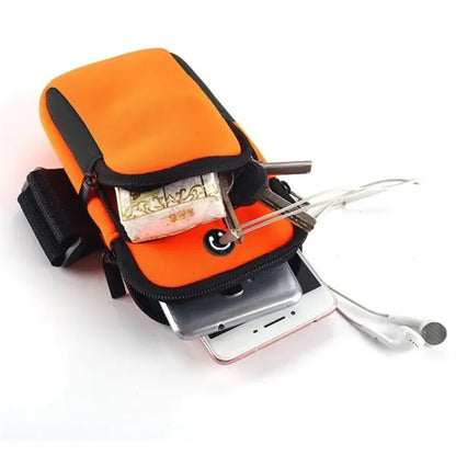 Multifunctional Sports Phone Arm Bag With Headphone Jack