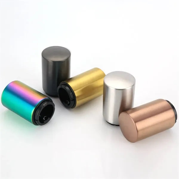 Stainless Steel Push-Type Magnetic Beer Bottle Opener