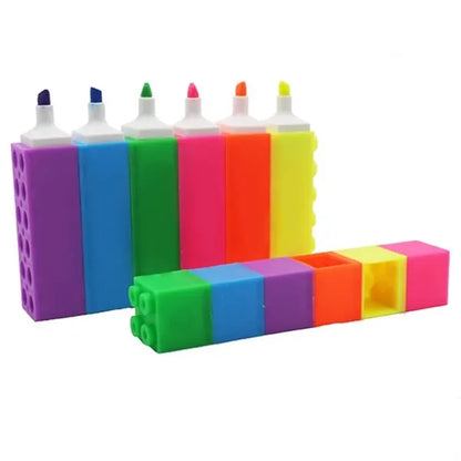 Creative Toy Brick-Shaped Building Block Highlighter