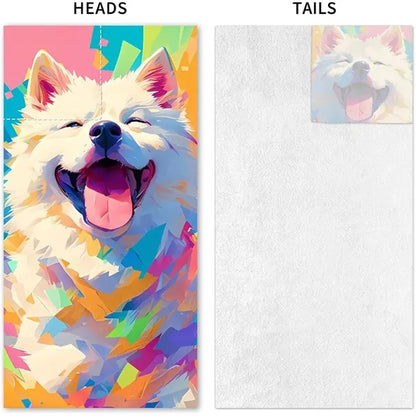 Foldable Beach Towel with Storage Pocket