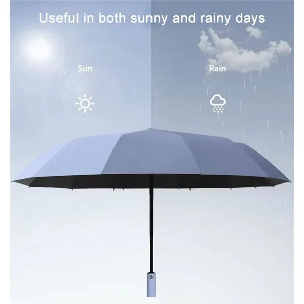Automatic Umbrella for Rain & Sun, Windproof, Foldable