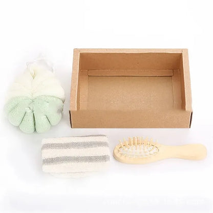 Bath Sponge Brush Set