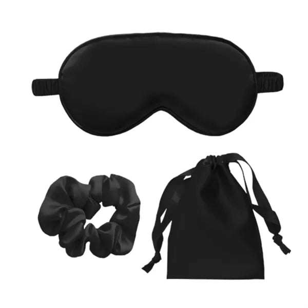 Eye Mask Hair Bands Drawstring Bag Set