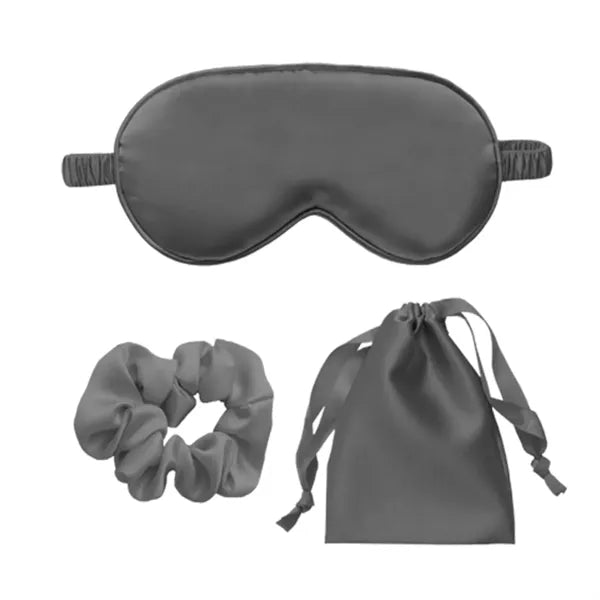 Eye Mask Hair Bands Drawstring Bag Set