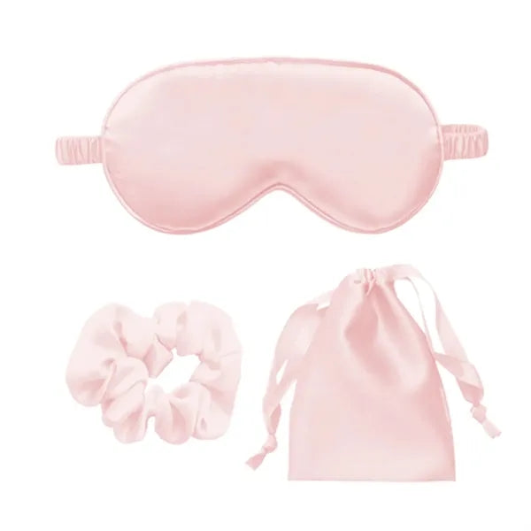 Eye Mask Hair Bands Drawstring Bag Set