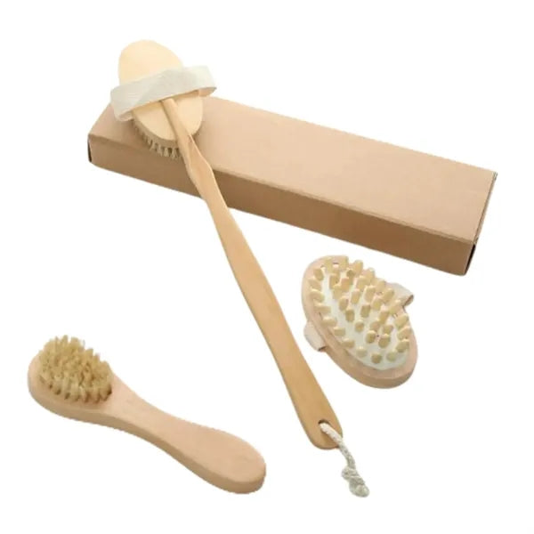 3Pcs Bath Brush Set