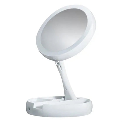 LED Folding Makeup Case With Mirror