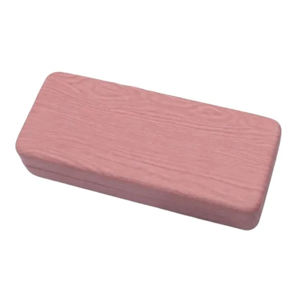 Wooden Grain Leather Glasses Case