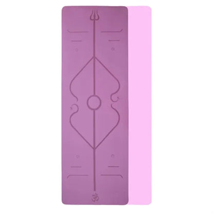 Yoga Mat With Alignment Line