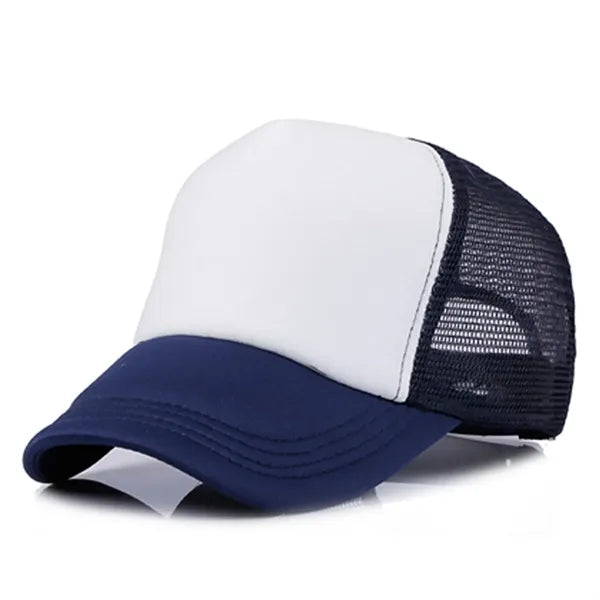 Short Brim Mesh Back Baseball Cap