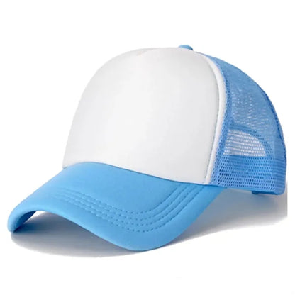 Short Brim Mesh Back Baseball Cap