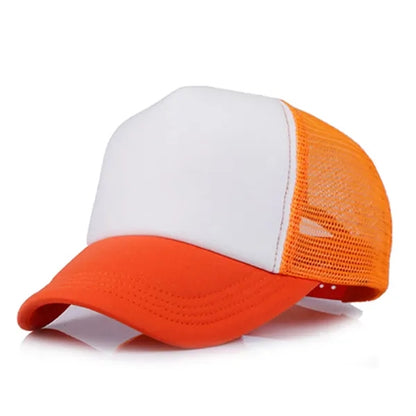 Short Brim Mesh Back Baseball Cap