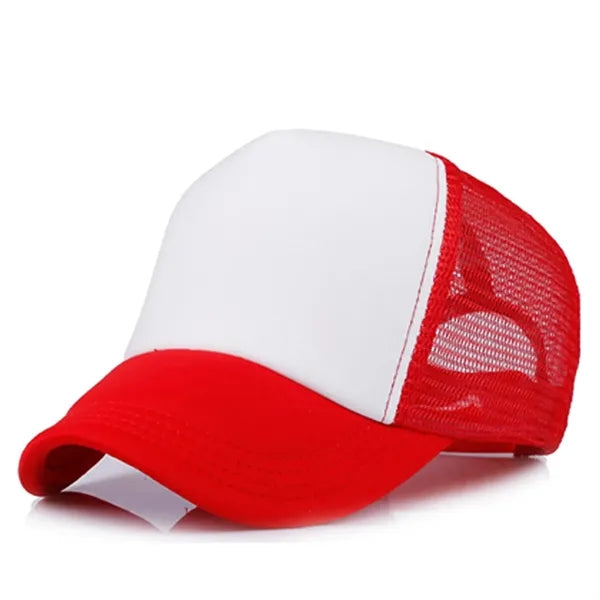 Short Brim Mesh Back Baseball Cap