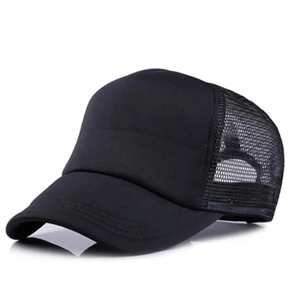 Short Brim Mesh Back Baseball Cap