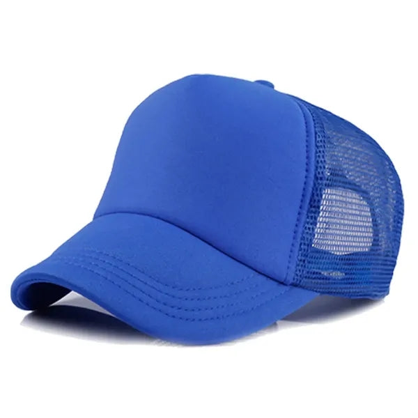 Short Brim Mesh Back Baseball Cap