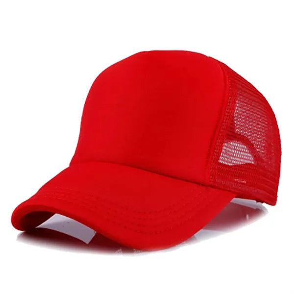 Short Brim Mesh Back Baseball Cap