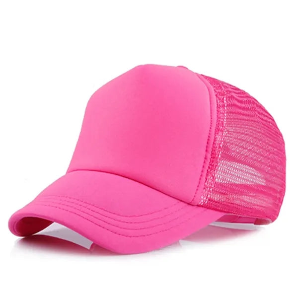Short Brim Mesh Back Baseball Cap