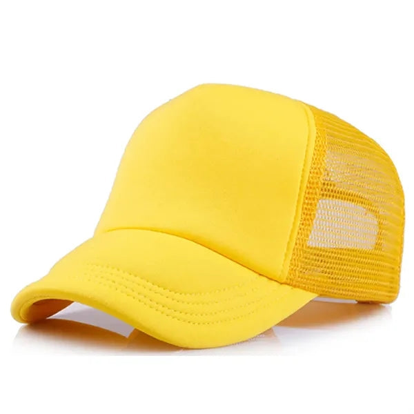 Short Brim Mesh Back Baseball Cap