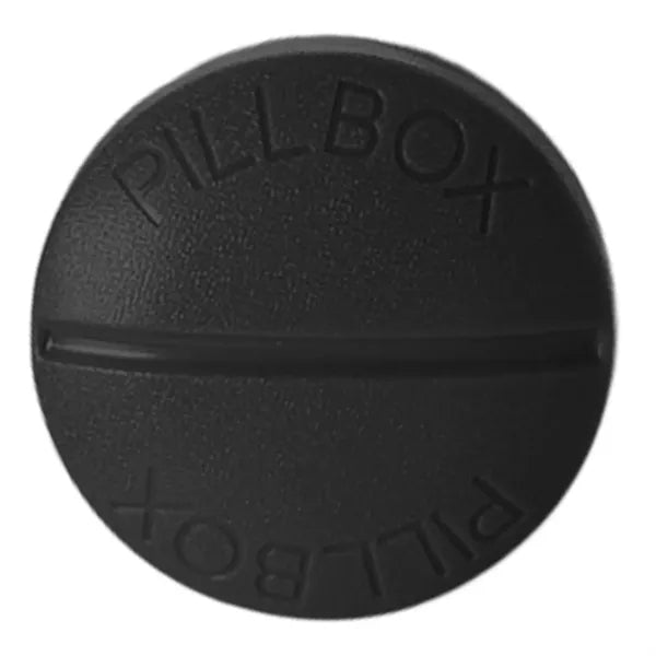 Round Four-Compartment Pillbox