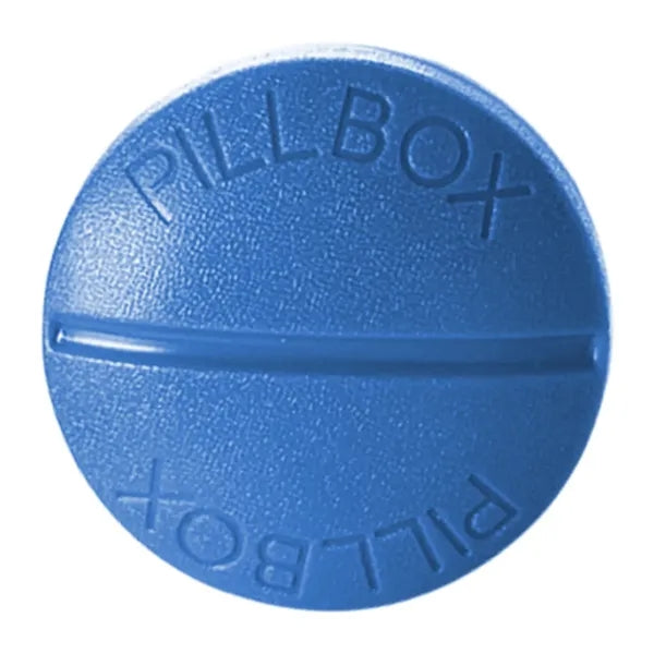Round Four-Compartment Pillbox