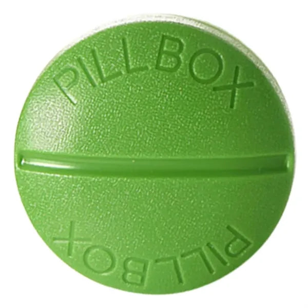 Round Four-Compartment Pillbox
