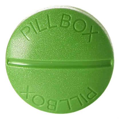 Round Four-Compartment Pillbox