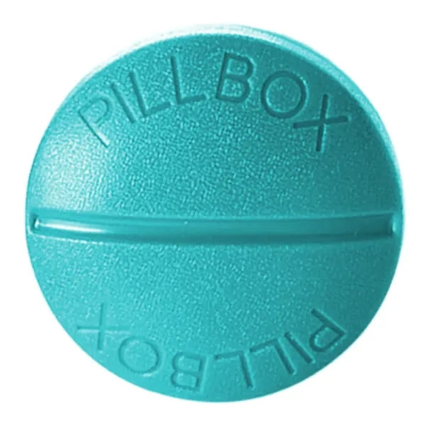 Round Four-Compartment Pillbox
