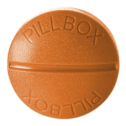 Round Four-Compartment Pillbox