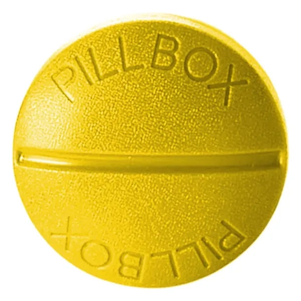 Round Four-Compartment Pillbox