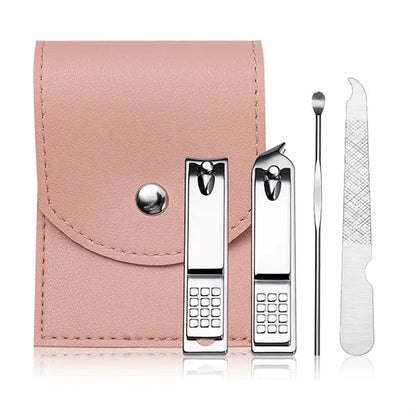 Leather Clip Nail Care Tool Set