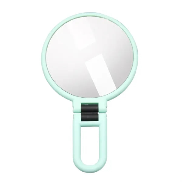 Round Magnifiable Double-Sided Hand Mirror