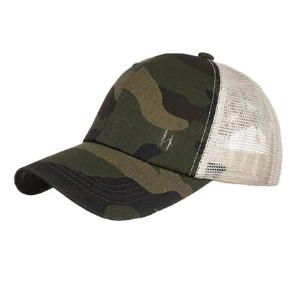 Crossed Ponytail Baseball Cap