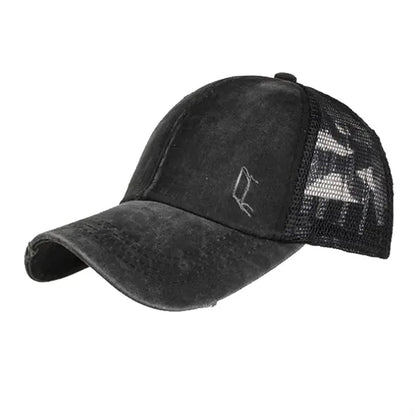 Crossed Ponytail Baseball Cap