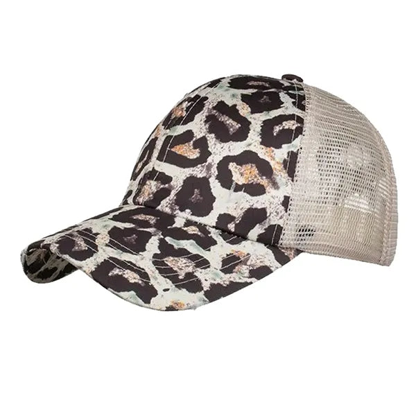 Crossed Ponytail Baseball Cap