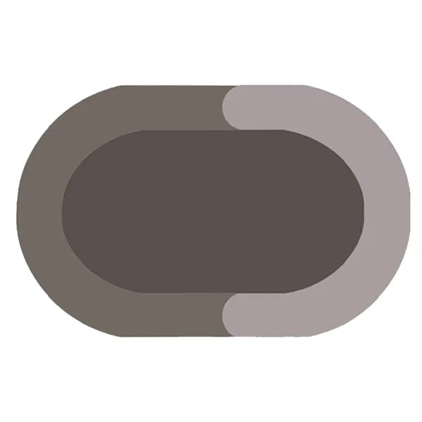 Oval Diatom Mud Bathroom Rug