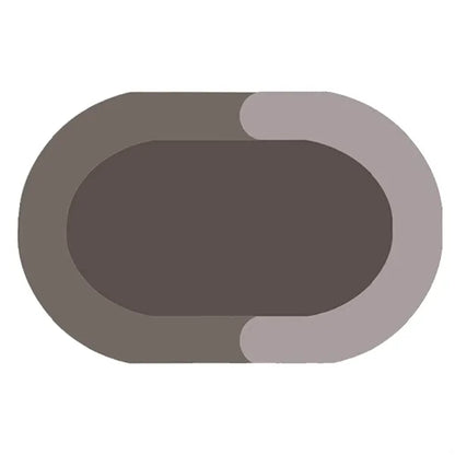 Oval Diatom Mud Bathroom Rug