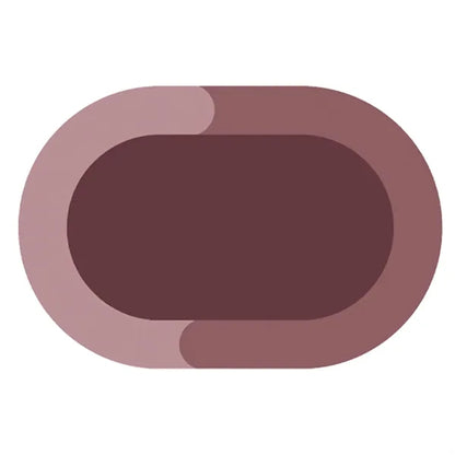 Oval Diatom Mud Bathroom Rug