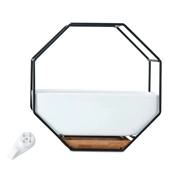 Octagon Wall Hanging Ceramic Planter