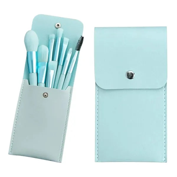 8 Pieces Makeup Brush Set W/ Rectangle Storage Case