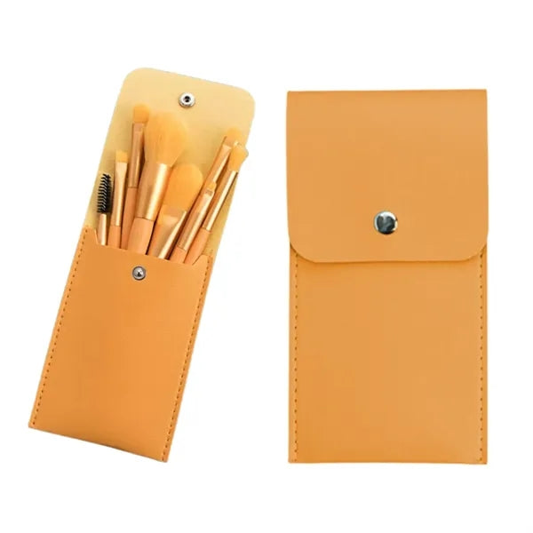 8 Pieces Makeup Brush Set W/ Rectangle Storage Case