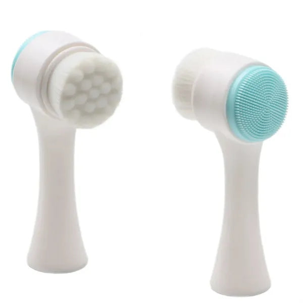 Double-Sided Facial Cleansing Brush