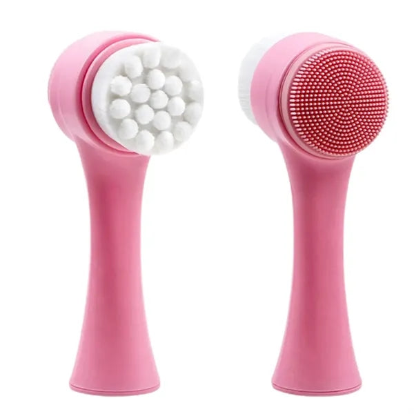Double-Sided Facial Cleansing Brush
