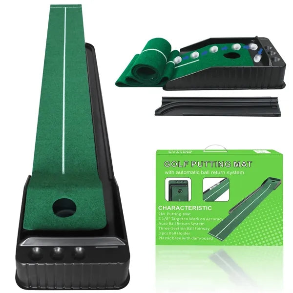 Golf Putting Mat Indoor With Auto Return