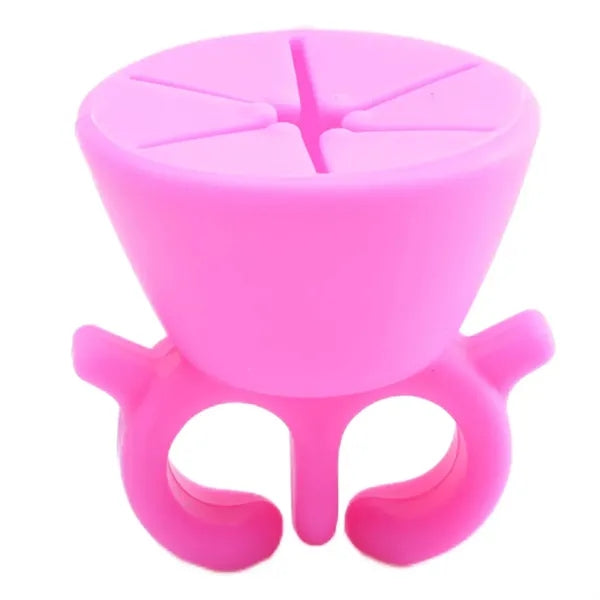 Silicone Nail Polish Wearable Holder Ring