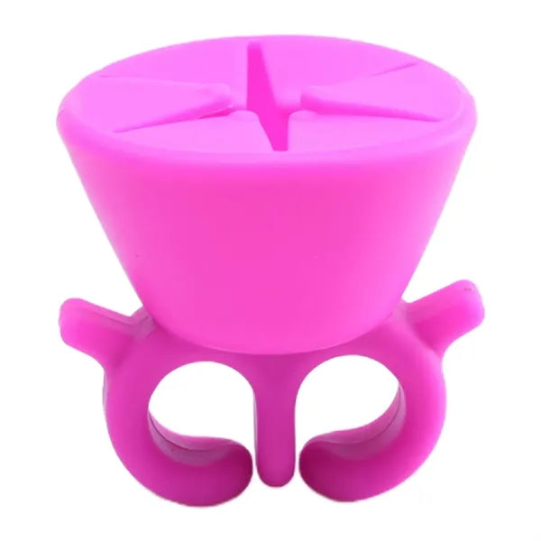 Silicone Nail Polish Wearable Holder Ring
