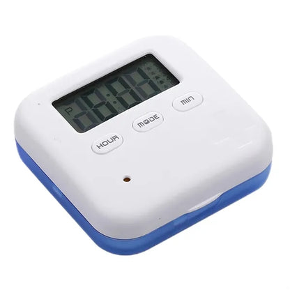 Four-Compartment Portable Pill Box Timer