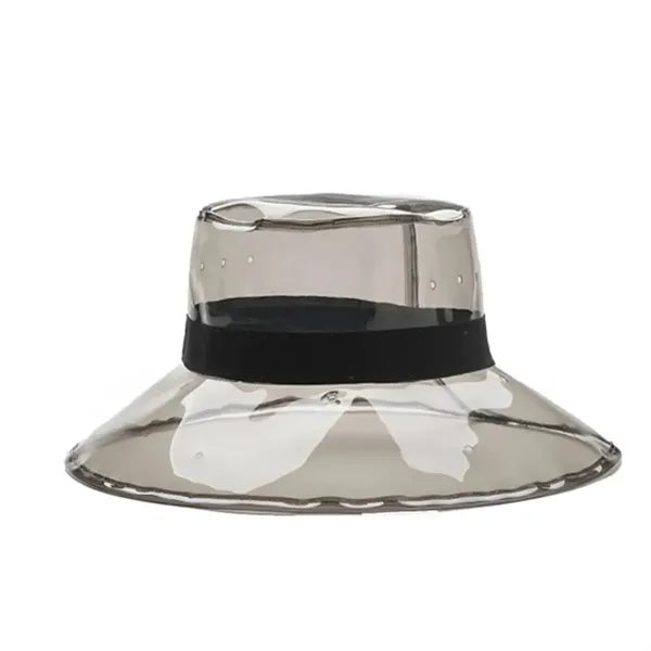 Pvc Wide Brim Bucket Hat