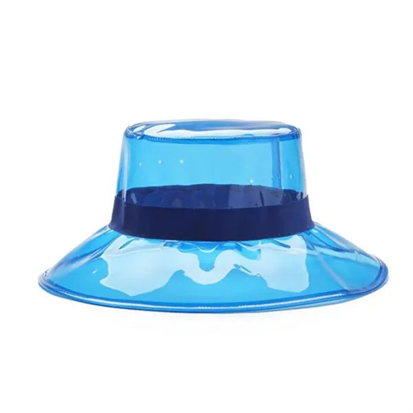 Pvc Wide Brim Bucket Hat